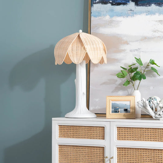 Lupus of Hollis Table Lamps (2-Pack), White, Coastal