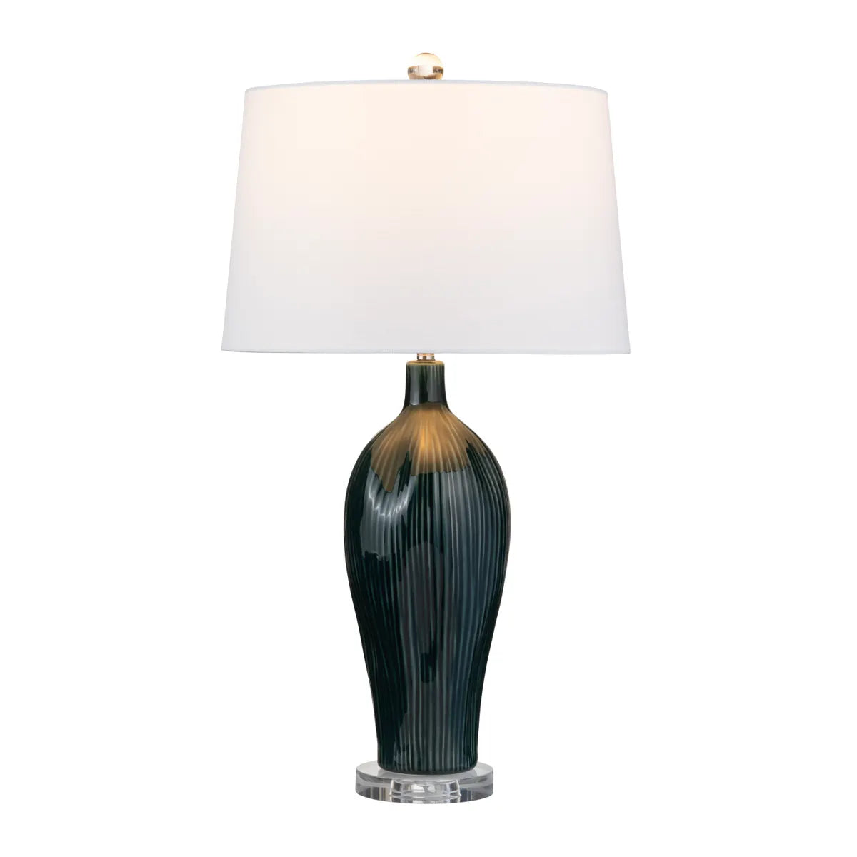 Zaniah of Burlington Table Lamps (2-Pack), Green, Transitional