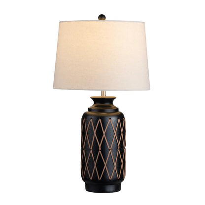 Altair of Elmwood Table Lamps (2-Pack), Black, Rustic