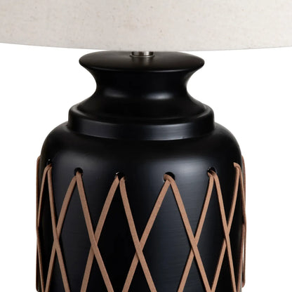 Altair of Elmwood Table Lamps (2-Pack), Black, Rustic