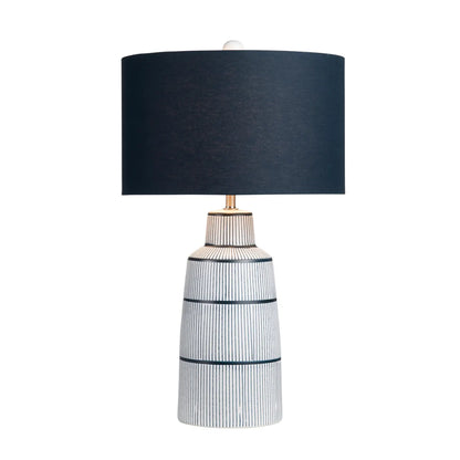 Mintaka of Elmwood Table Lamps (2-Pack), Blue, Contemporary