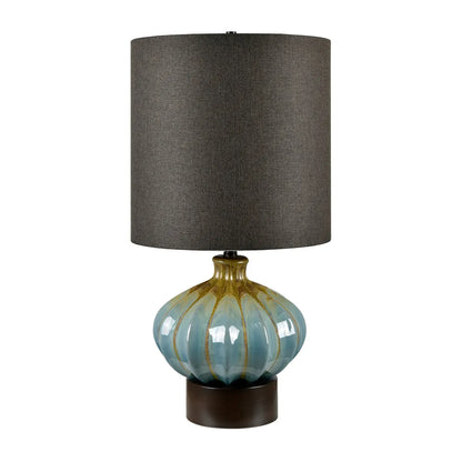 Merak of Windham Hollow Table Lamps (2-Pack), Blue, Rustic