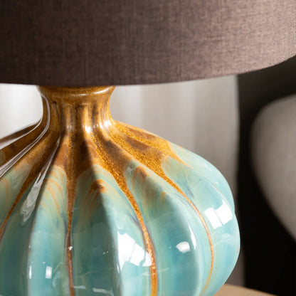 Merak of Windham Hollow Table Lamps (2-Pack), Blue, Rustic