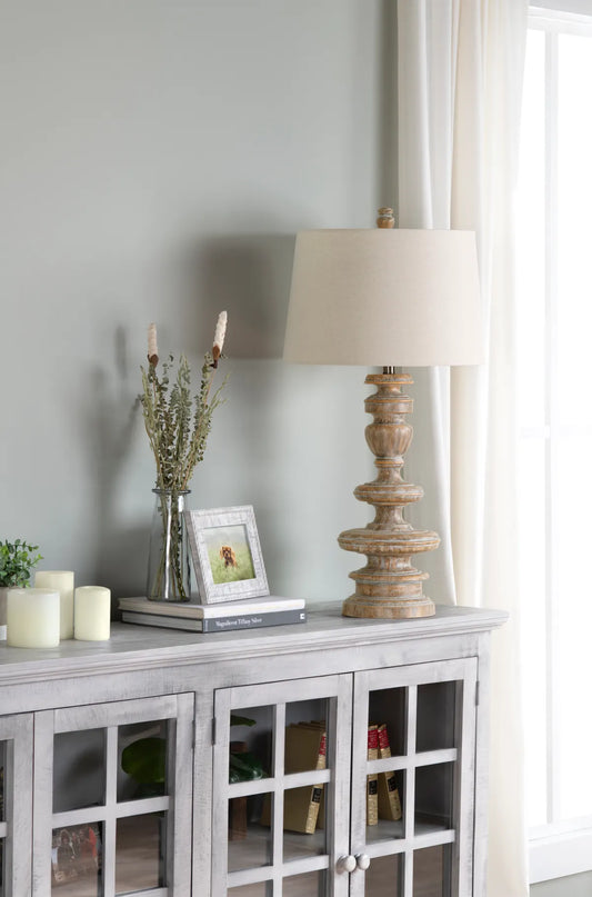 Rigel of Brockton Table Lamps (2-Pack), Natural, Rustic