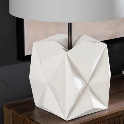 Rho of Westport Table Lamps (2-Pack), White, Contemporary