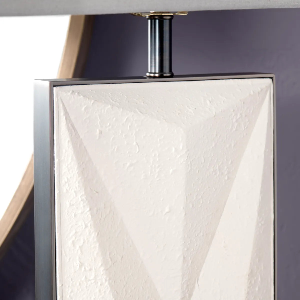 Markab of Manchester Table Lamps (2-Pack), White, Contemporary