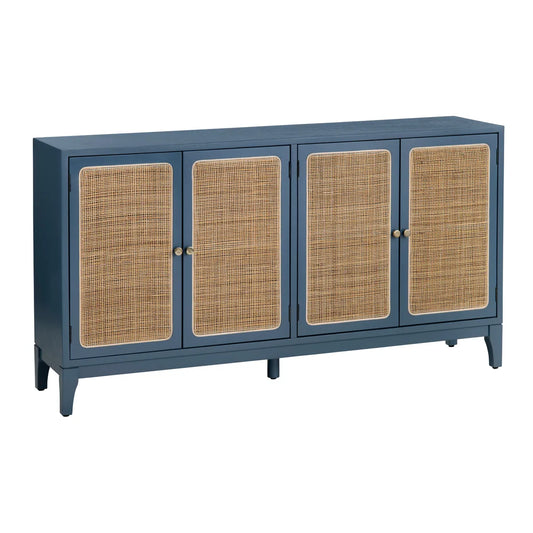 Ashcroft Four-Door Sideboard - Blue - Coastal