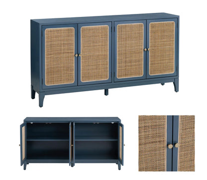 Ashcroft Four-Door Sideboard - Blue - Coastal