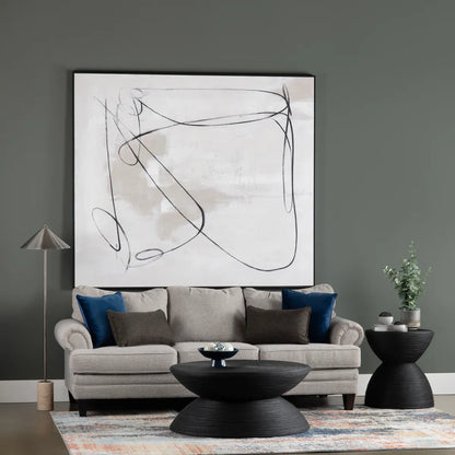 Kenswick Ebony Hourglass Cocktail or Coffee Table
