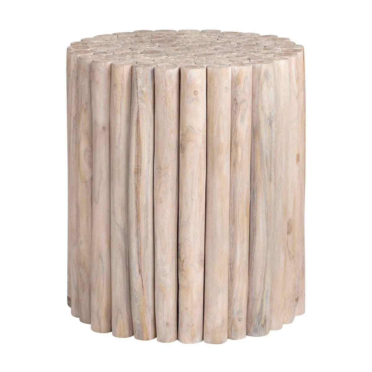 Bexley End Table (Set of 2) - Cylindrical - Solid Wood