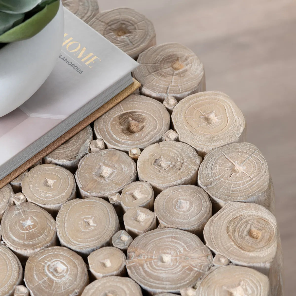 Bexley End Table (Set of 2) - Cylindrical - Solid Wood