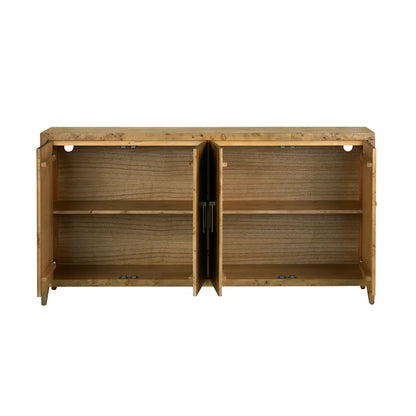 Briarhill Mappa Burl Sideboard - Brown - Transitional