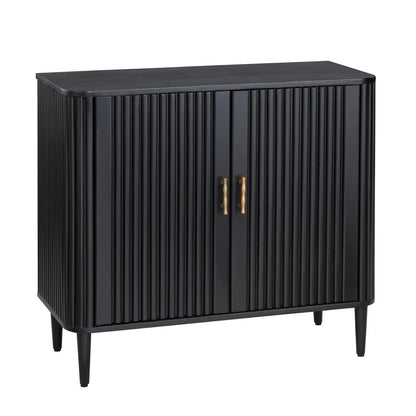 Camden Black Two Door Cabinet | 36 x 16 x 32.25 (in)