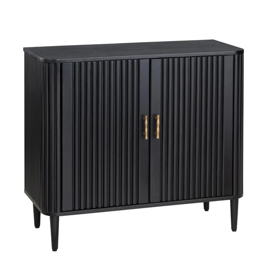 Camden Black Two Door Cabinet | 36 x 16 x 32.25 (in)