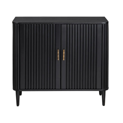 Camden Black Two Door Cabinet | 36 x 16 x 32.25 (in)