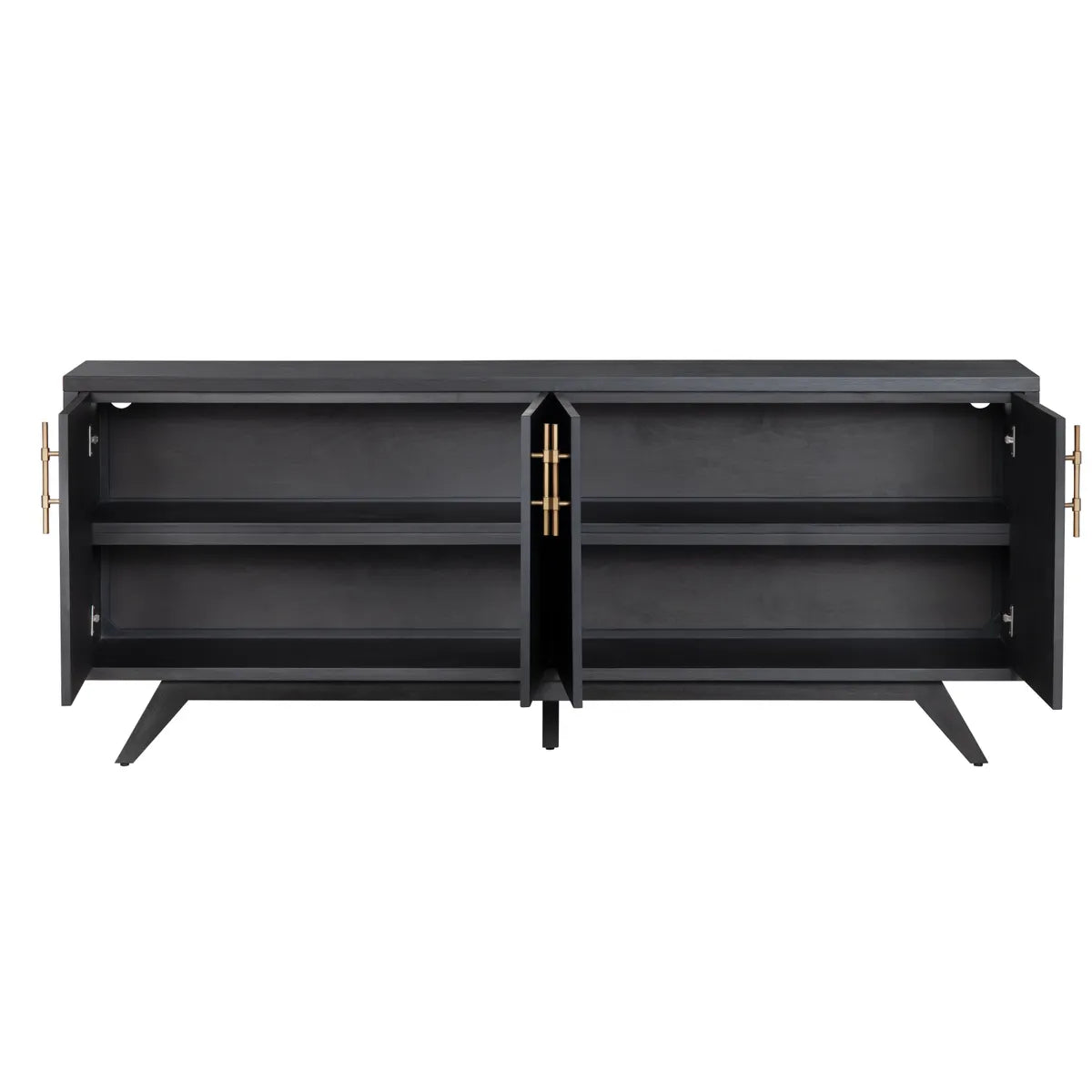 Kingsley Four-door Sideboard, Buffet, or Credenza | 80 x 15.5 x 32.5 (in)
