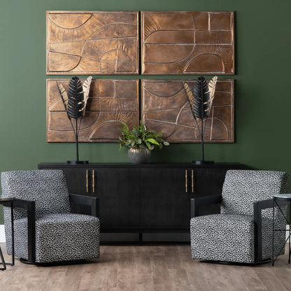 Kingsley Four-door Sideboard, Buffet, or Credenza | 80 x 15.5 x 32.5 (in)