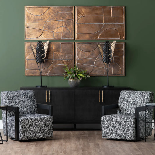 Kingsley Four-door Sideboard, Buffet, or Credenza | 80 x 15.5 x 32.5 (in)