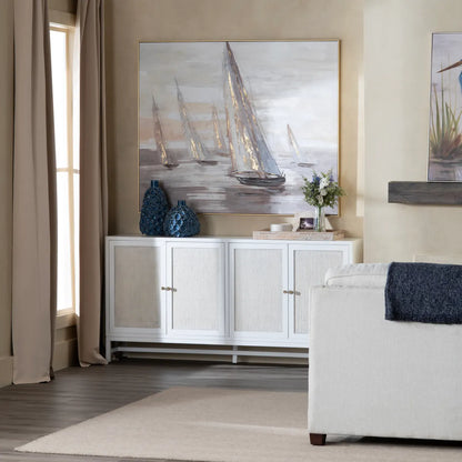 Sandy Shores Four-door Sideboard, Buffet, or Credenza | 72 x 16 x 36.25 (in)
