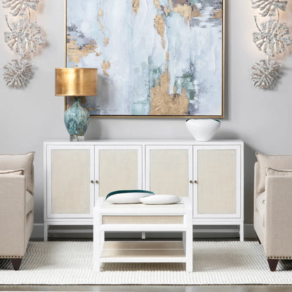 Sandy Shores Four-door Sideboard, Buffet, or Credenza | 72 x 16 x 36.25 (in)