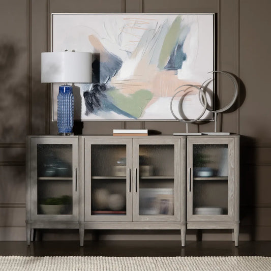 Marston Four-door Sideboard, Buffet, or Credenza | 76 x 17 x 38.75 (in)