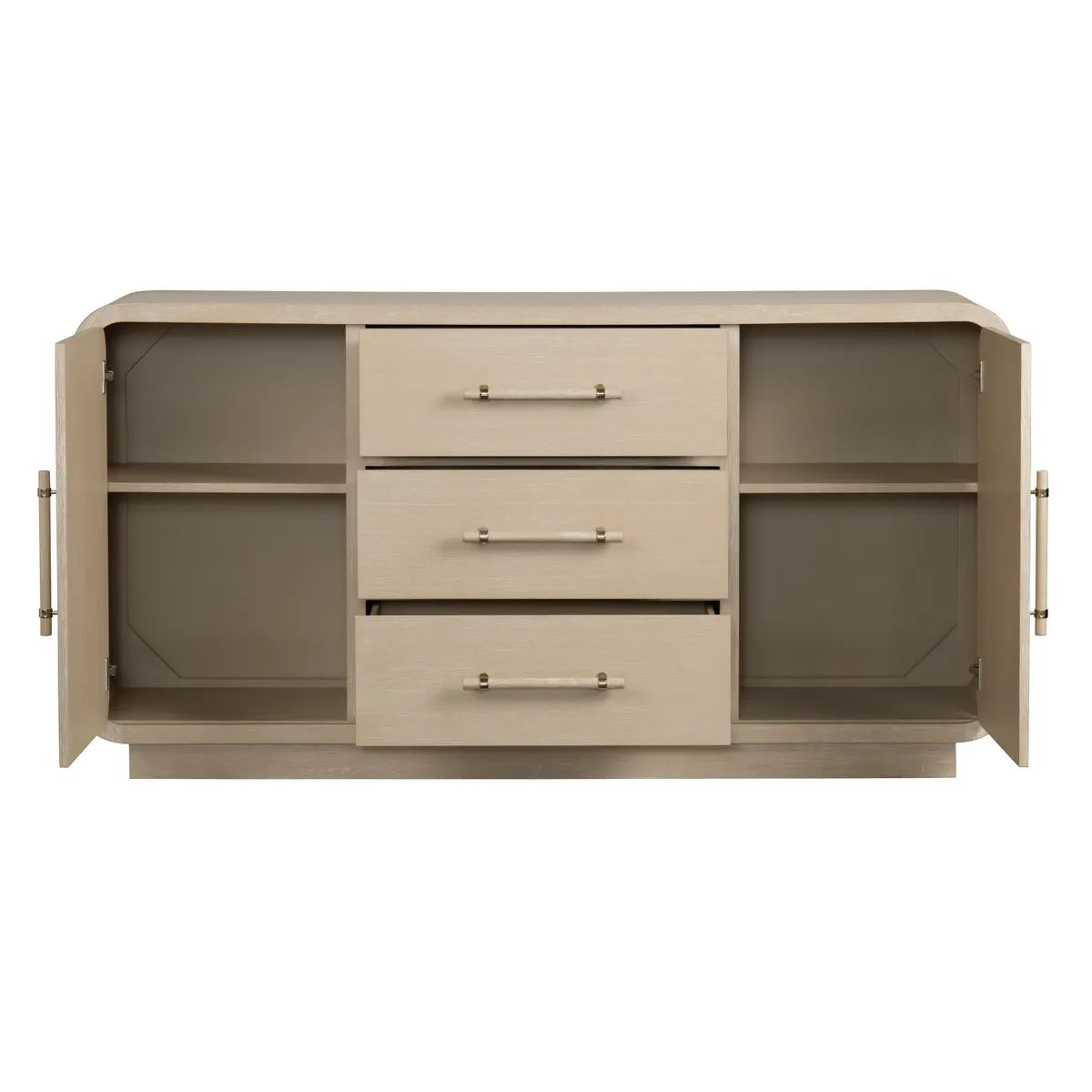 Ironvale Media Console - Natural - Coastal, Transitional