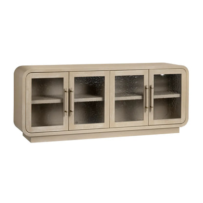Juniper Ridge Four-Door Cabinet - Natural - Coastal, Transitional