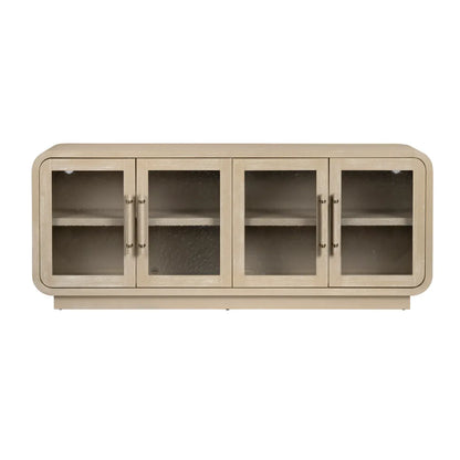 Juniper Ridge Four-Door Cabinet - Natural - Coastal, Transitional