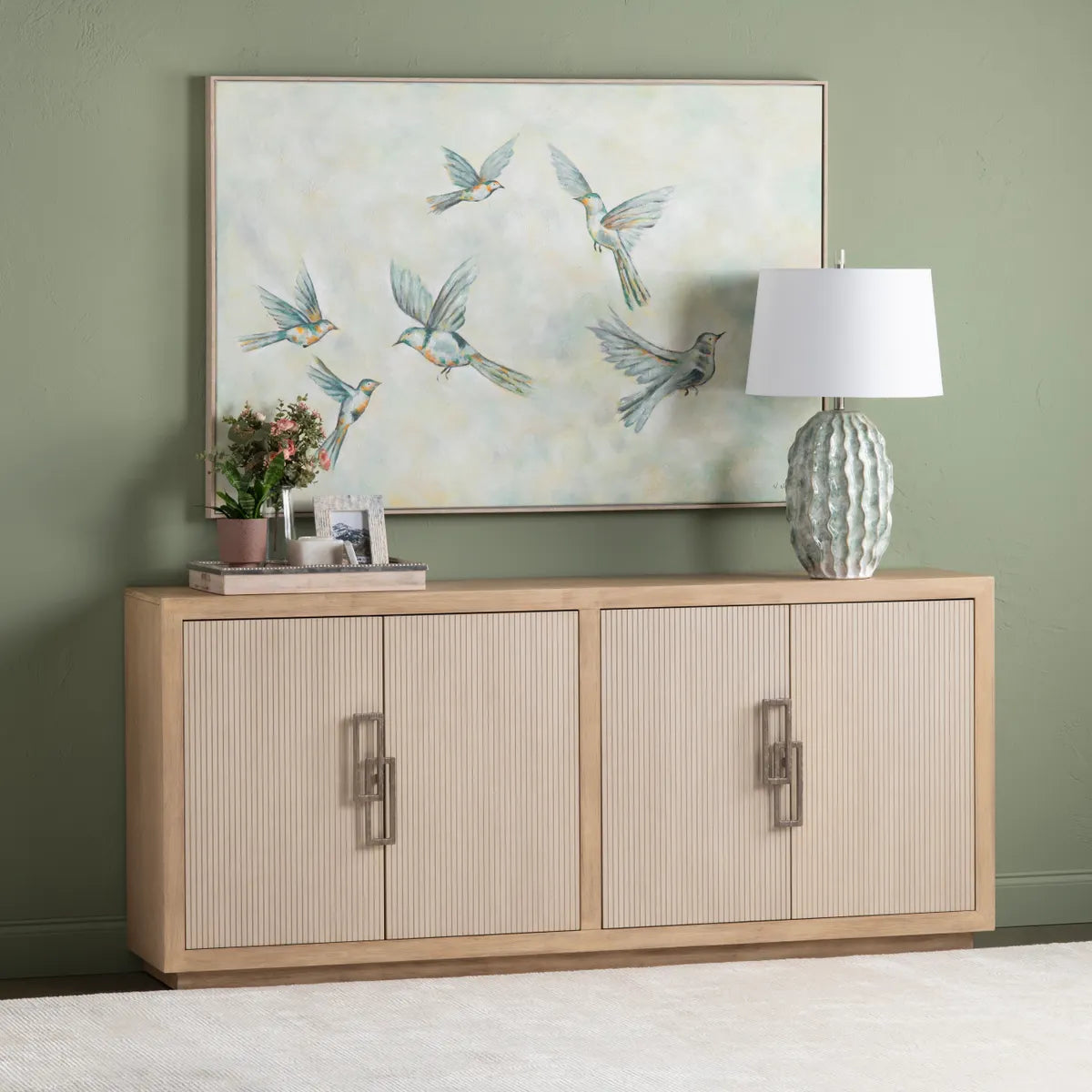 Redmond Four-door Sideboard, Buffet, or Credenza | 80 x 16 x 35.5 (in)