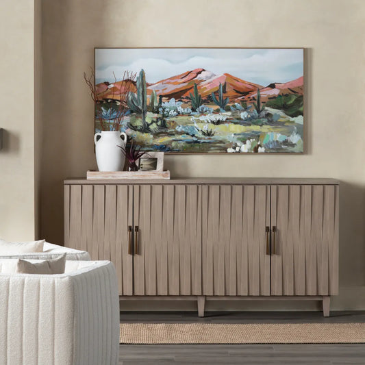 Laurelton Four-Door Sideboard - Beige - Traditional, Transitional