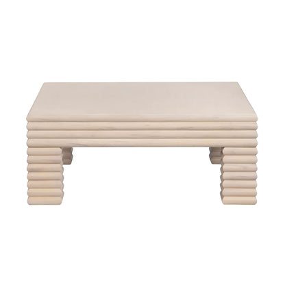 Wellington Ribbed Leg Square Cocktail or Coffee Table