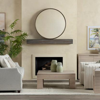 Wellington Ribbed Leg Square Cocktail or Coffee Table