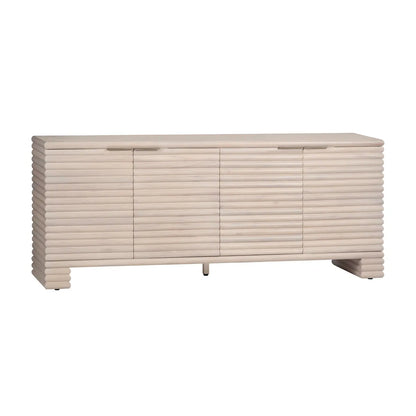 Mapleglen Four-Door Cabinet - Natural - Coastal, Transitional