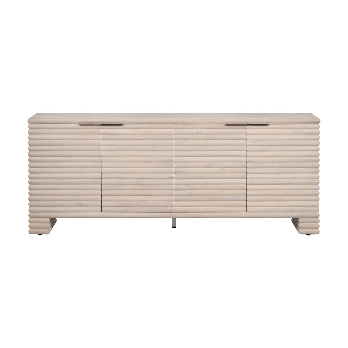 Mapleglen Four-Door Cabinet - Natural - Coastal, Transitional