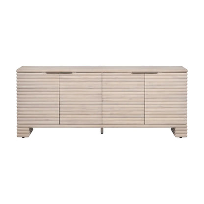 Mapleglen Four-Door Cabinet - Natural - Coastal, Transitional