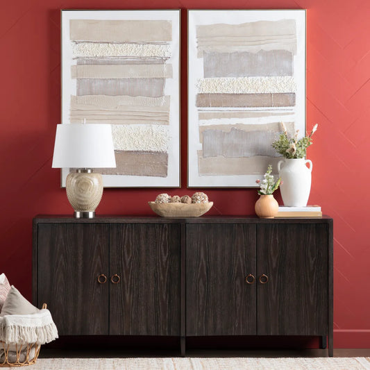 Lancaster Four-door Sideboard, Buffet, or Credenza | 78 x 17.5 x 36 (in)