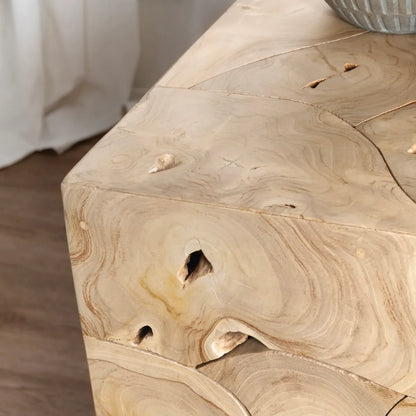 Whitmore Root-Inspired Cube End Table – Light Natural (Set of 2)