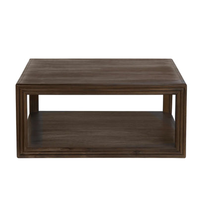 Hastings Open Frame Square Wood Cocktail or Coffee Table