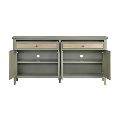 Pendleton Four-Door Sideboard - Green - Rustic