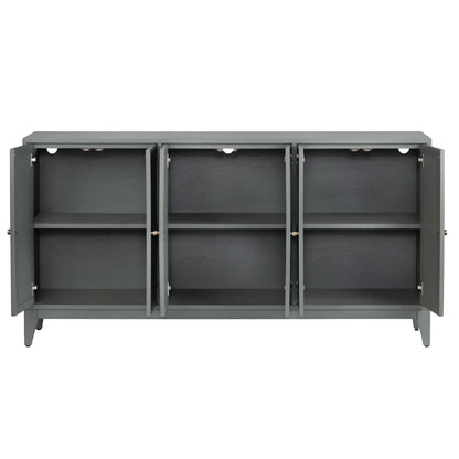 Quarrybrook Six-Door Sideboard - Green - Transitional
