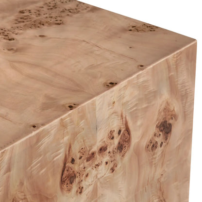 Kensington Burl Wood End Table (Set of 2) – Modern Traditional Block Form