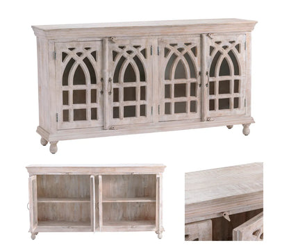 Wexford Manor Cathedral Sideboard, Buffet, or Credenza | 72 x 16 x 38 (in)