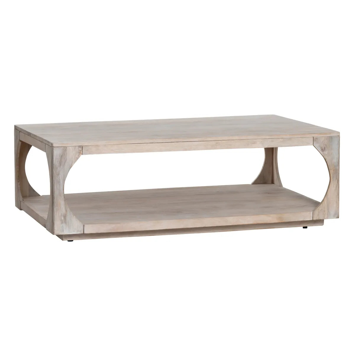 Fairfield Open-Block Rectangular Cocktail or Coffee Table