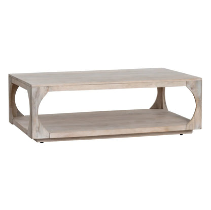 Fairfield Open-Block Rectangular Cocktail or Coffee Table