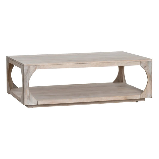 Fairfield Open-Block Rectangular Cocktail or Coffee Table