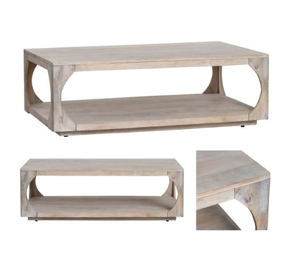 Fairfield Open-Block Rectangular Cocktail or Coffee Table
