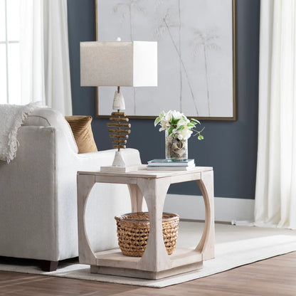 Fairfield End Table (Set of 2) - Square - Solid Wood - Storage