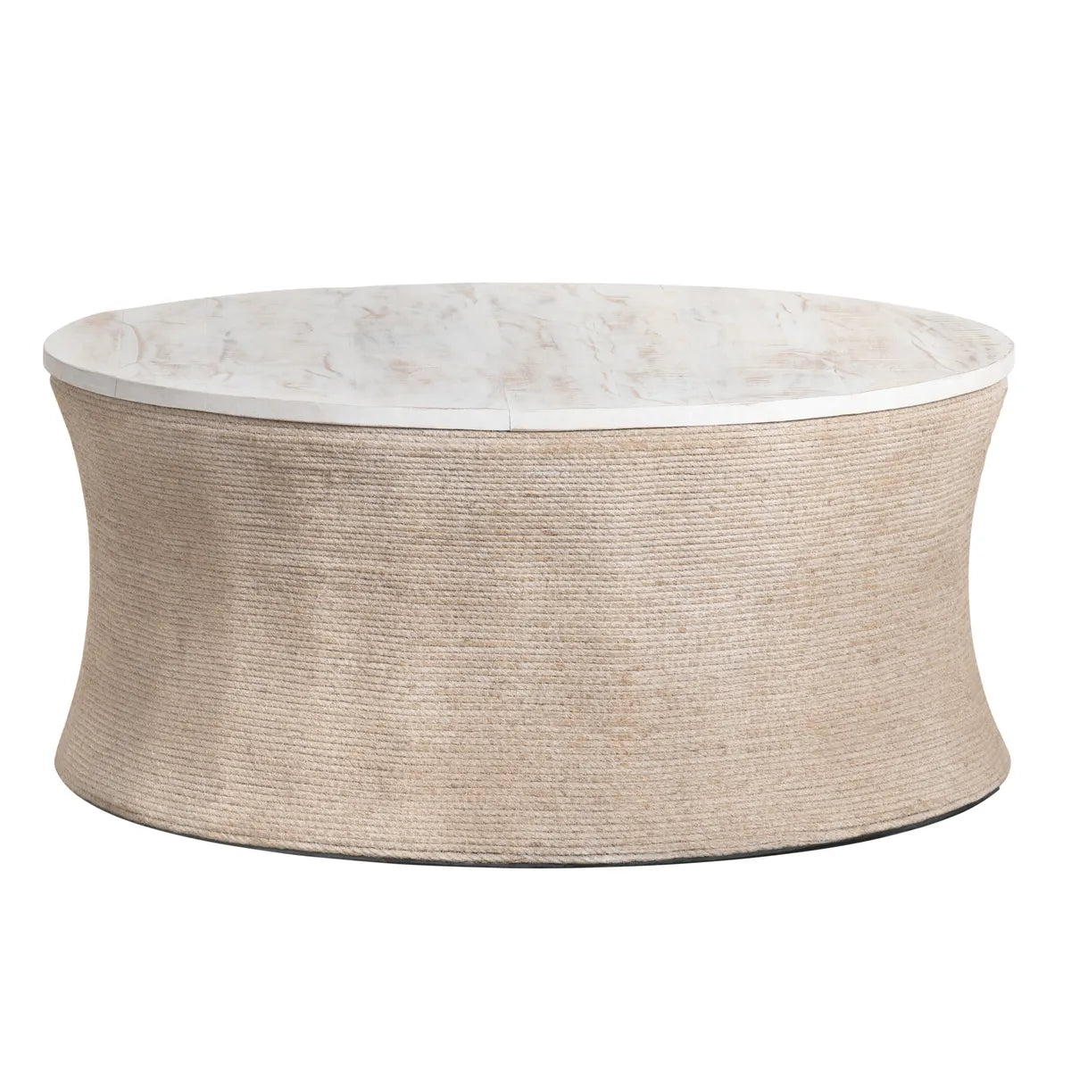 White Sand Rope-Base Cocktail or Coffee Table