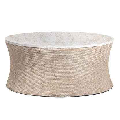 White Sand Rope-Base Cocktail or Coffee Table