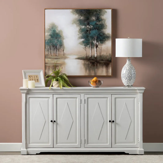 Thornfield Sideboard - White - Coastal, Traditional